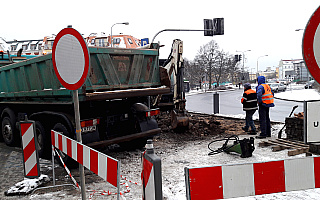 Czy odkrycie kanału burzowego opóźni remont ul. Partyzantów w Olsztynie?